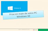 Prise en main de votre PC - Windows 10