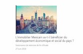 L'immobilier mexicain va t-il bénéficier du développement économique et social du pays ?