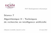 Développement informatique : Algorithmique II : Techniques de recherche en intelligence artificielle