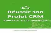 Réussir son projet CRM - La checklist en 12 questions