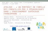 Portrait de famille des conseillers pédagogiques dans l'enseignement supérieur francophone