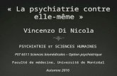 La psychiatrie contre elle même - UdeM PST6511- Psychiatrie et sciences humaines - 24.11.2016