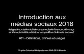 Introduction aux médias sociaux 2016