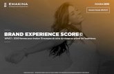 Brand Experience Score Wave 1 - Le secteur cosmetique