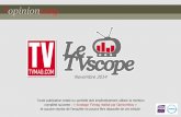 Opinion way pour TV Mag - Le TVscope - décembre 2014
