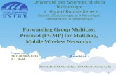 Forwarding Group Multicast Protocol (FGMP) for Multihop, Mobile Wireless Networks