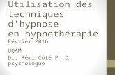Les techniques d'hypnose en psychotherapie