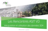 6èmes Rencontres ASIT VD - Acquisition et utilisation données 3D
