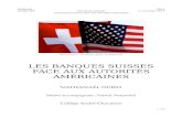 Les banques suisses face aux autorités américaines