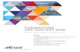 AFNOR Compétences - Formations Arc Sud-Est 2016