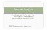 Document de collecte : savoir copier pour construire, structurer et partager son environnement informationnel