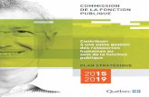 Plan stratégique 2015-2019 de la Commission de la fonction publique