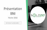 Conférence BNI , Solidd, Infogérance et infrastructures Informatiques