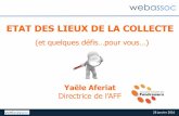 Les pratiques de la collecte en France - pour Webassoc, 28 janvier 2016