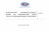 Rapport sur le marché des télécommunications au Sénégal au 30 juin 2016