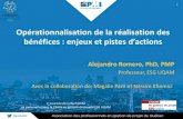 Journ©e de recherche Symposium : operationnalisation des benefices romero