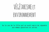 Végétarisme et environnement
