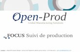 Open-Prod : Fonctionnalités Suivi de production