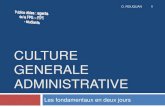 Présentation culture générale administrative