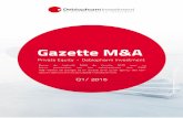 Gazette M&A Q1 2016 - Arial