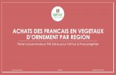 Achats des Français en végétaux dornement par région