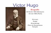 Biographie de Victor Hugo, schéma conceptuel