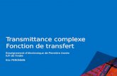 Transmittance complexe - Fonction de transfert