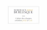 Bordeaux Festival Burlesque - Cahier des Charges