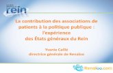 La contribution des associations de patients à la politique publique: l’expérience des États généraux du Rein