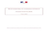 Résultats du commerce extérieur français au premier semestre 2015