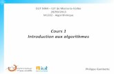 Cours 1 Introduction aux algorithmes
