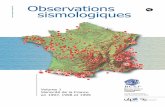 1997 - 1999 : Observations sismologiques (Vol.1)