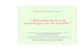 Durkheim introduction à la sociologie de la famille