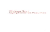 Œdipus Rex / Symphonie de Psaumes