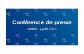 Conférence de presse 14 juin 2016