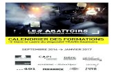 Calendrier des formations 2016-2017