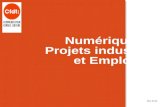 Numérique   projet industriel et emploi 2016