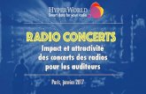 Impact et attractivité des concerts des radio pour les auditeurs Etude HyperWorld