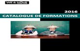 Catalogue de formations 2016 - WE&NÔVE