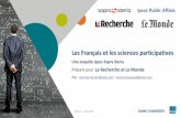 Les Francais et les sciences participatives