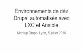 Meetup Drupal Lyon 2016 - Environnements de dév Drupal automatisés LXC et Ansible