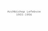 Archbishop lefebvre 1955 1956