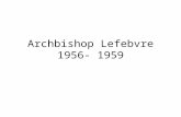 Archbishop lefebvre 1956  1959
