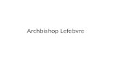 Archbishop lefebvre