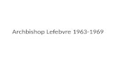 Archbishop lefebvre 1963 1969