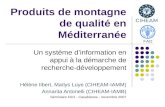 Evénement parallèle: Présentation de la Plateforme d'information sur les produits de  qualité de montagne en Méditerranée (projet FAO-CIHEAM).