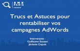#SMX_Paris 2016 Conférence Trucs et Astuces Google Adwords