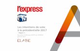 Intentions de vote présidentielles Vague 1 / Sondage ELABE pour BFMTV et L'EXPRESS