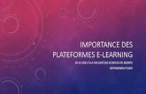 Importance des plateformes e learning