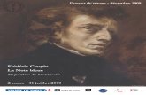 Dossier de presse - exposition 'Frédérique Chopin la Note Bleue'